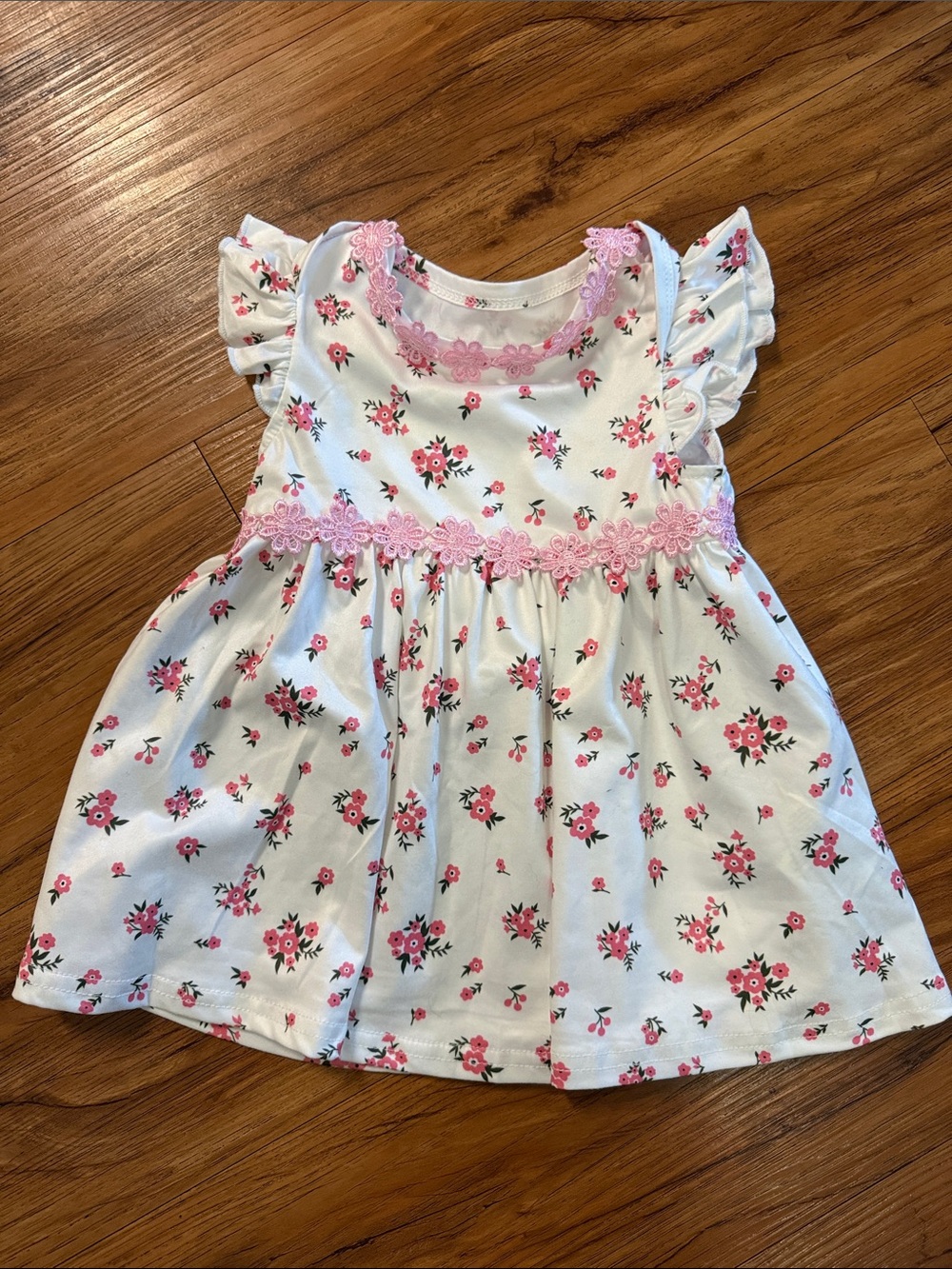 SHEIN dress added appliqué lace